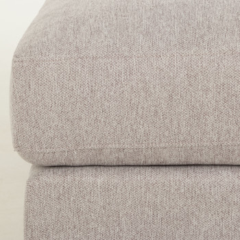 Milana 2 Seater + Ottoman, Light Grey