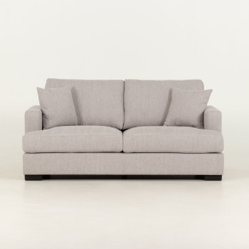 Milana 2 Seater + Ottoman, Light Grey