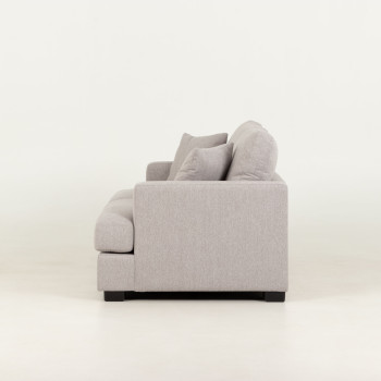 Milana 2 Seater + Ottoman, Light Grey