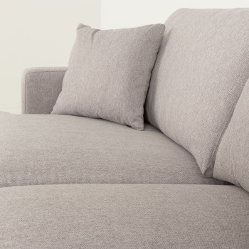 Milana 2 Seater + Ottoman, Light Grey