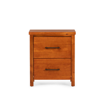 Miller 3 Piece Bedroom Set with 2 Drawers Queen Bed Frame, Light