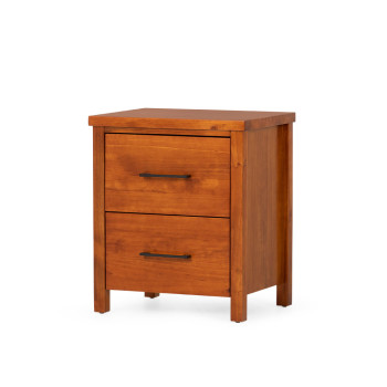 Miller 4 Piece Bedroom Set with 2 Drawers Queen Bed Frame and 7 Drawer Tallboy, Light