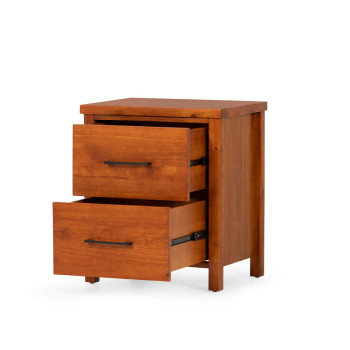 Miller 4 Piece Bedroom Set with 2 Drawers Queen Bed Frame and 7 Drawer Tallboy, Light