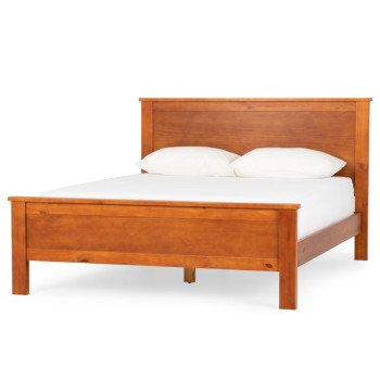 Miller 6 Piece Bedroom Set with 2 Drawers Queen Bed Frame and 7 Drawer Tallboy, Light