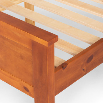 Miller 6 Piece Bedroom Set with 2 Drawers Queen Bed Frame and 7 Drawer Tallboy, Light