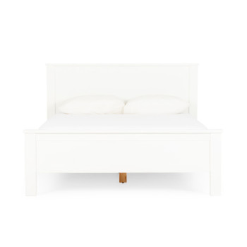 Miller 4 Piece Bedroom Set with 2 Drawers Queen Bed Frame and 7 Drawer Tallboy, White