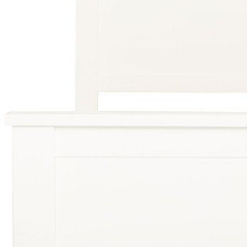 Miller 4 Piece Bedroom Set with 2 Drawers Queen Bed Frame and 7 Drawer Tallboy, White