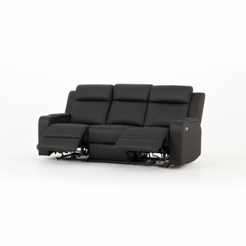 Nico 3 Seater Recliner + 2 Recliner Chairs, Charcoal
