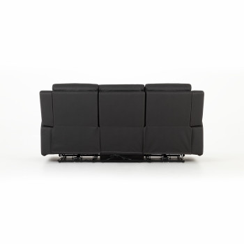 Nico 3 Seater Recliner + 2 Recliner Chairs, Charcoal