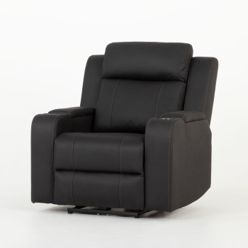 Nico 3 Seater Recliner + 2 Recliner Chairs, Charcoal
