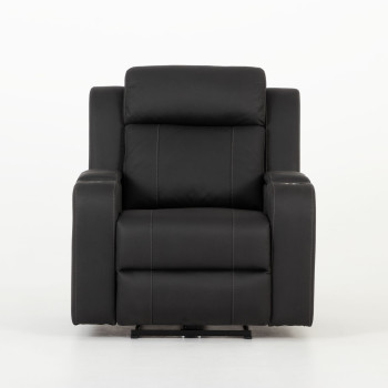 Nico 2 Seater Recliner + 2 Recliner Chairs, Charcoal