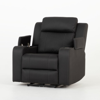 Nico 2 Seater Recliner + 2 Recliner Chairs, Charcoal