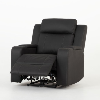 Nico 2 Seater Recliner + 2 Recliner Chairs, Charcoal