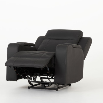 Nico 2 Seater Recliner + 2 Recliner Chairs, Charcoal