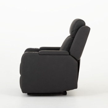 Nico 2 Seater Recliner + 2 Recliner Chairs, Charcoal