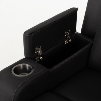 Nico 2 Seater Recliner + 2 Recliner Chairs, Charcoal