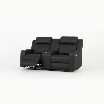 Nico 2 Seater Recliner + 2 Recliner Chairs, Charcoal