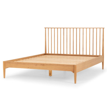 Nordic 3 Piece Bedroom Set with Queen Bed Frame and 2 Drawer Bedside