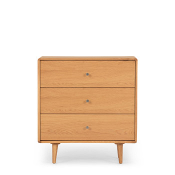 Nordic 4 Piece Bedroom Set with Queen Bed Frame and 2 Drawer Bedside