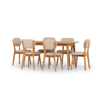 Nordic 7 Piece Dining Set - W160