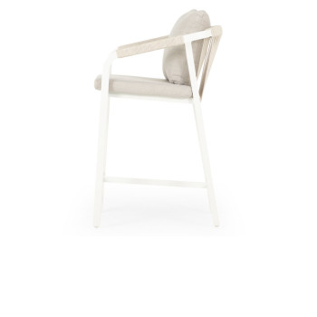 Pacific 5 Piece Outdoor Bar Set, White