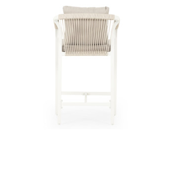 Pacific 5 Piece Outdoor Bar Set, White