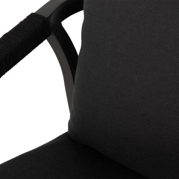 Pacific 5 Piece Outdoor Dining Set, Black