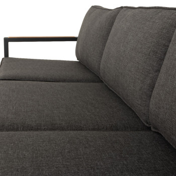 Palau 4 Piece Outdoor Lounge Set with Coffee Table, Gunmetal