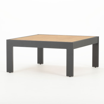 Palamea 3 Piece Outdoor Lounge Set with Coffee Table - W100, Gunmetal