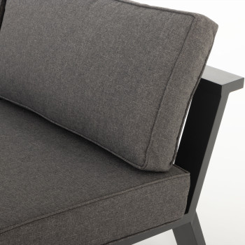 Palamea 3 Piece Outdoor Lounge Set with Coffee Table - W100, Gunmetal