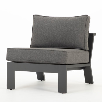 Palamea 5 Piece Outdoor Corner Lounge Set With Coffee Table, Gunmetal