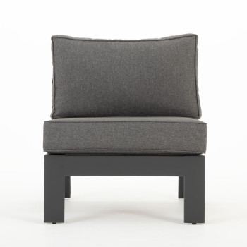 Palamea 5 Piece Outdoor Corner Lounge Set With Coffee Table, Gunmetal