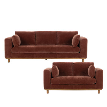 Portia 3 Seater + 2 Seater, Brick