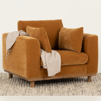 Portia 3 Seater + 2 Chairs, Amber