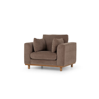 Portia 2 Seater + 2 Chairs, Brown