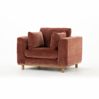 Portia 2 Seater + 2 Chairs, Brick