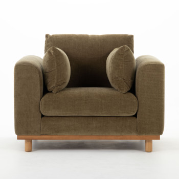 Portia 2 Seater + 2 Chairs, Olive