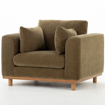Portia 2 Seater + 2 Chairs, Olive