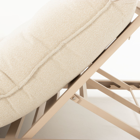 Rhodes Outdoor Daybed With Side Table, Taupe