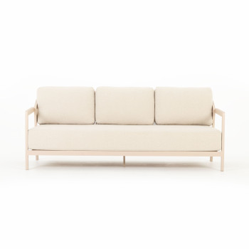 Rhodes 4 Piece Outdoor Lounge Set With Coffee Table - 3 Seater, Taupe