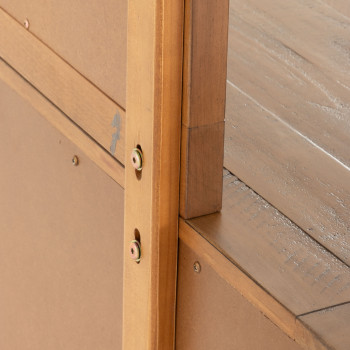 Safin 6 Piece Bedroom Set with Queen Bed Frame, Brown