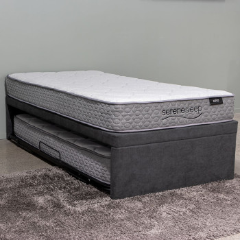 Serene & Uno King Single/ Single Trundle Bed Set, Charcoal