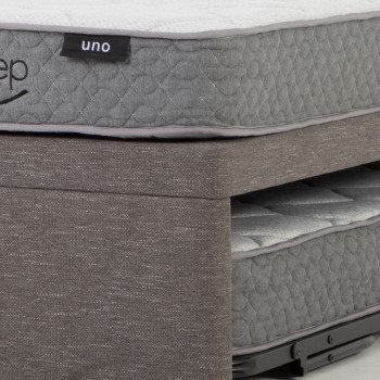 Serene & Uno King Single/ Single Trundle Bed Set, Dark Grey