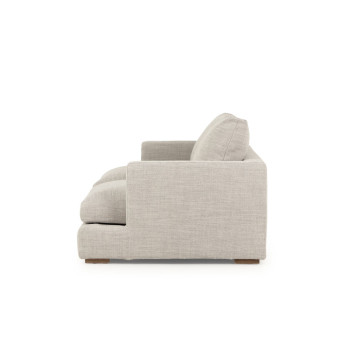 Stellar 3 Seater + Ottoman, Light Grey