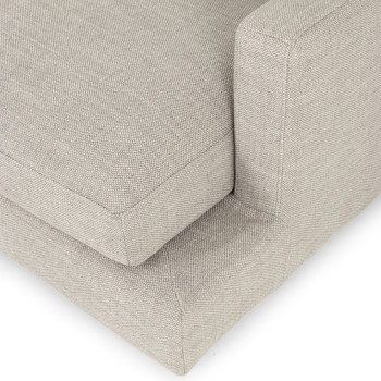 Stellar 3 Seater + Ottoman, Light Grey