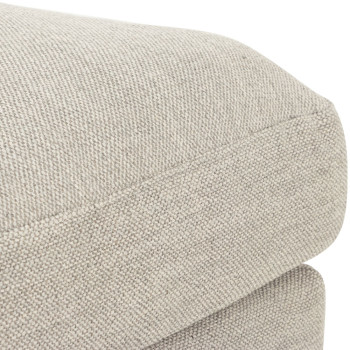 Stellar 3 Seater + Ottoman, Light Grey