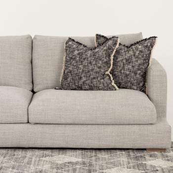 Stellar 3 Seater + Ottoman, Light Grey
