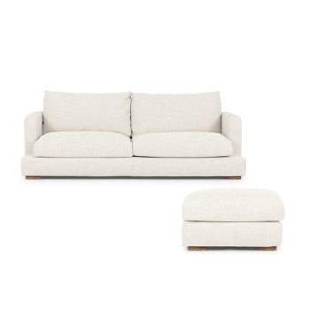 Stellar 3 Seater + Ottoman, Natural