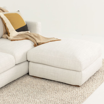 Stellar 3 Seater + Ottoman, Natural