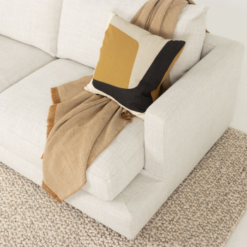 Stellar 3 Seater + Ottoman, Natural